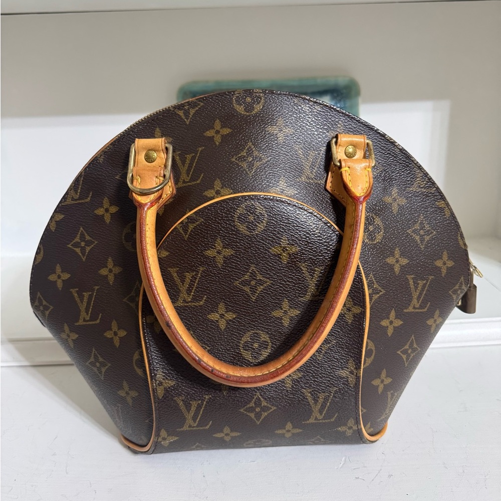Louis Vuitton Ellipse GM Monogram Canvas Bag 2006 Made in France Vintage